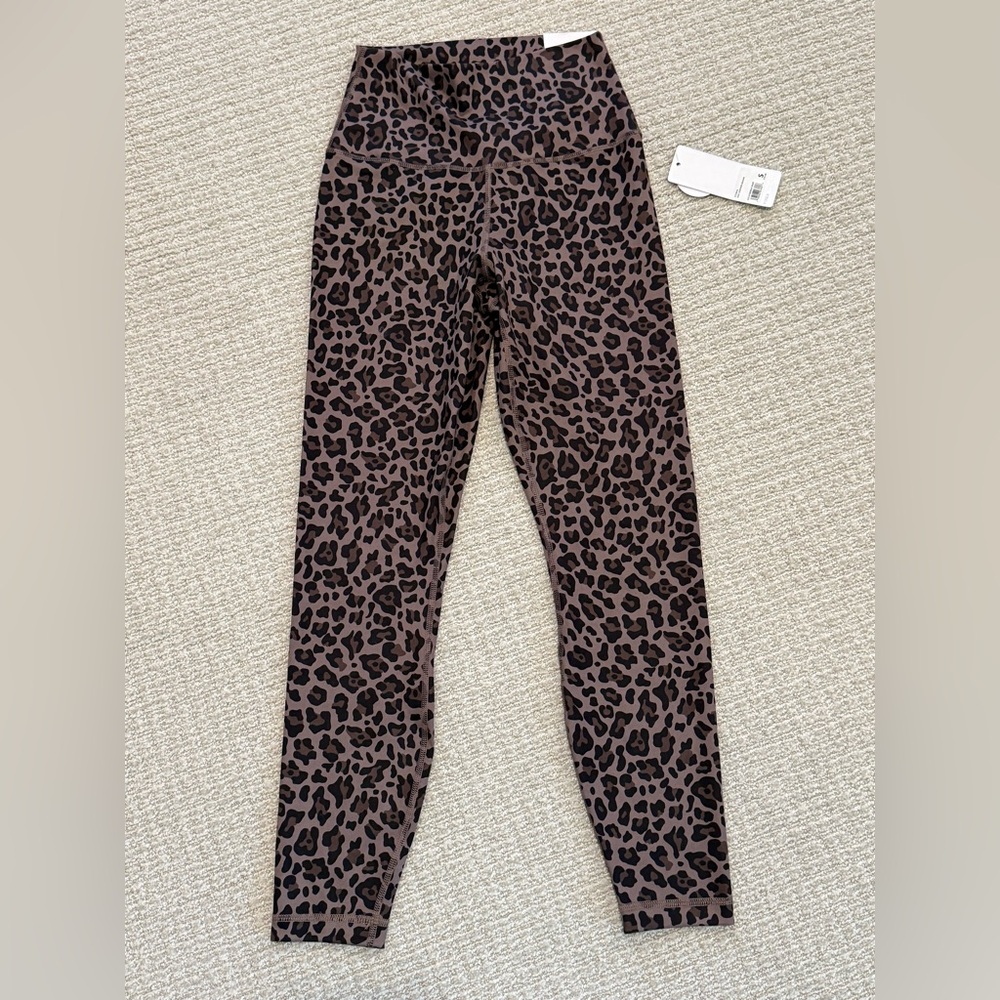 Yogalicious Lux Everyday Ankle Tight Leopard Brown Size Small NWT